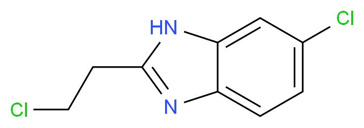 6-Chloro-2-(2-chloroethyl)-1H-benzimidazole_Molecular_structure_CAS_)