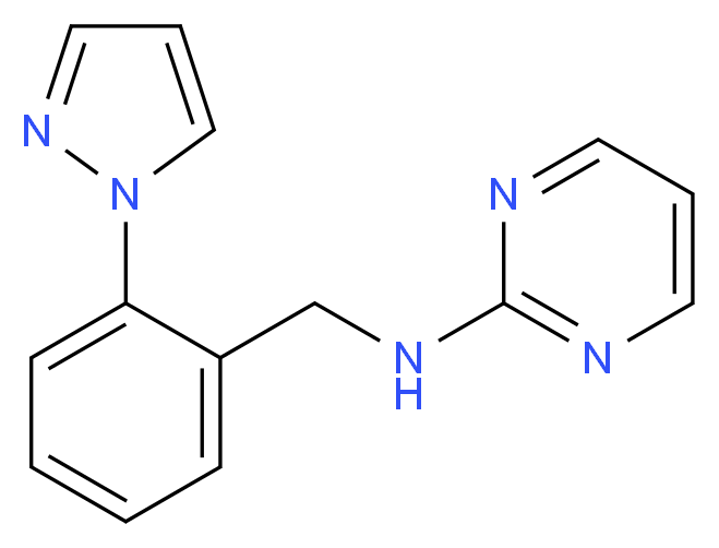 N-[2-(1H-pyrazol-1-yl)benzyl]-2-pyrimidinamine_Molecular_structure_CAS_)