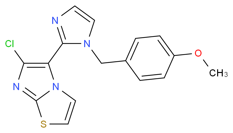 6-chloro-5-[1-(4-methoxybenzyl)-1H-imidazol-2-yl]imidazo[2,1-b][1,3]thiazole_Molecular_structure_CAS_)