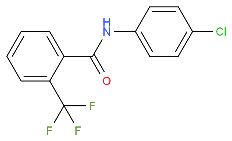 N-(4-Chlorophenyl)-2-(trifluoromethyl)benzamide_Molecular_structure_CAS_)