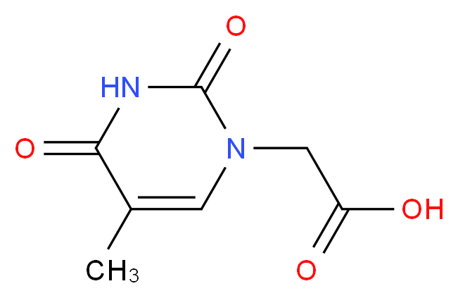 2-[5-Methyl-2,4-dioxo-3,4-dihydro-1(2H)-pyrimidinyl]acetic acid_Molecular_structure_CAS_20924-05-4)
