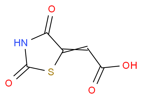 (2Z)-(2,4-Dioxo-1,3-thiazolidin-5-ylidene)acetic acid_Molecular_structure_CAS_5374-29-8)