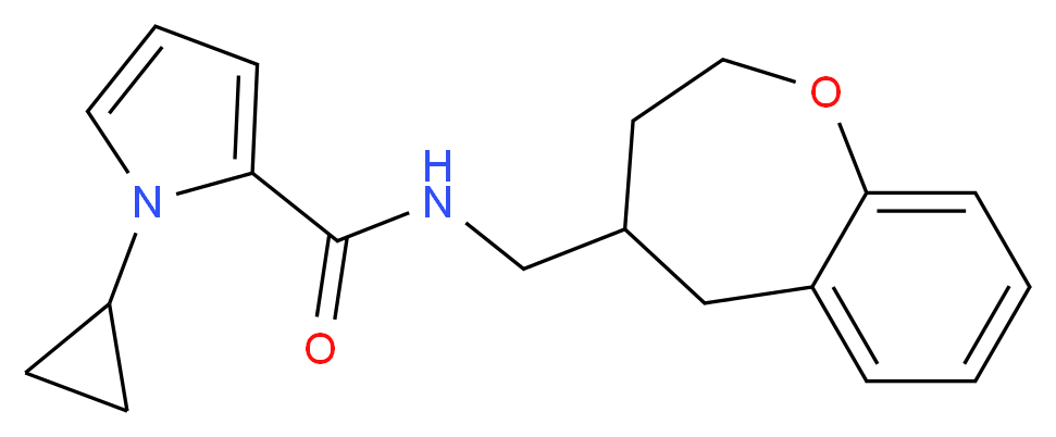 1-cyclopropyl-N-(2,3,4,5-tetrahydro-1-benzoxepin-4-ylmethyl)-1H-pyrrole-2-carboxamide_Molecular_structure_CAS_)