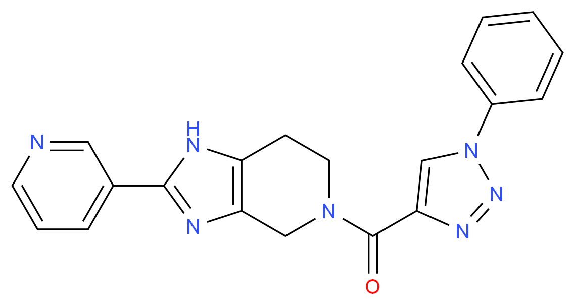 5-[(1-phenyl-1H-1,2,3-triazol-4-yl)carbonyl]-2-pyridin-3-yl-4,5,6,7-tetrahydro-1H-imidazo[4,5-c]pyridine_Molecular_structure_CAS_)