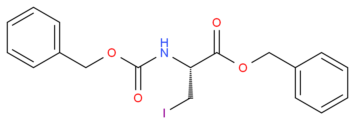 (R)-benzyl 2-(benzyloxycarbonylamino)-3-iodopropanoate_Molecular_structure_CAS_65926-39-8)