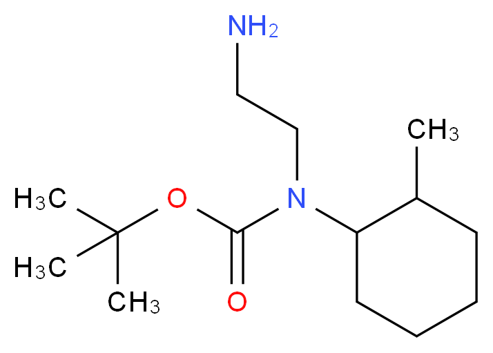 tert-butyl N-(2-aminoethyl)-N-(2-methylcyclohexyl)carbamate_Molecular_structure_CAS_)