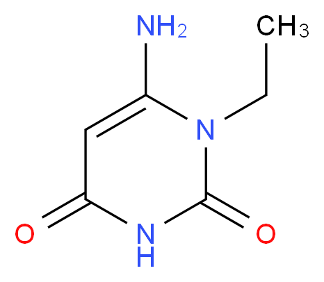 6-Amino-1-ethyl-1H-pyrimidine-2,4-dione_Molecular_structure_CAS_41862-09-3)
