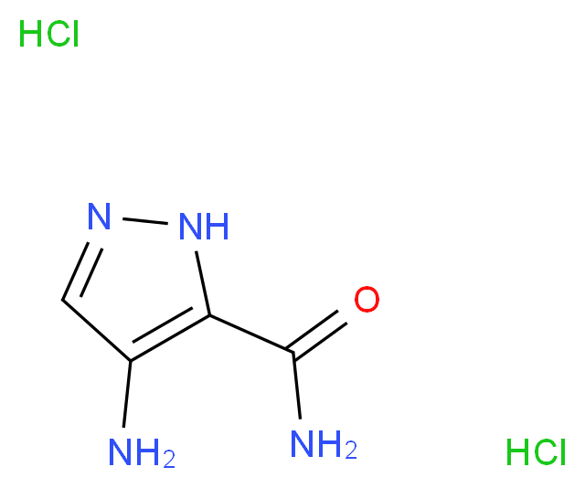 4-Amino-1H-pyrazole-5-carboxamide dihydrochloride_Molecular_structure_CAS_67221-50-5)