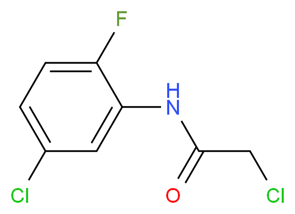 2-chloro-N-(5-chloro-2-fluorophenyl)acetamide_Molecular_structure_CAS_)