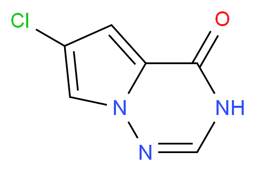 6-Chloropyrrolo[2,1-f][1,2,4]triazin-4(3H)-one_Molecular_structure_CAS_)