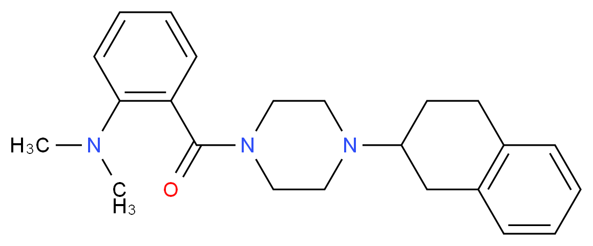 N,N-dimethyl-2-{[4-(1,2,3,4-tetrahydro-2-naphthalenyl)-1-piperazinyl]carbonyl}aniline_Molecular_structure_CAS_)