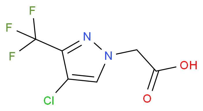 2-[4-chloro-3-(trifluoromethyl)-1H-pyrazol-1-yl]acetic acid_Molecular_structure_CAS_)