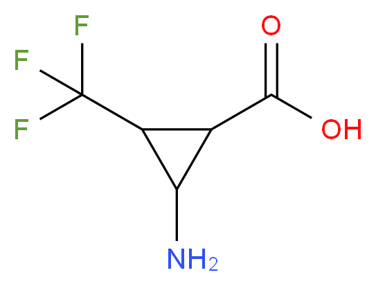 trans-2-amino-3-(trifluoromethyl)cyclopropanecarboxylic acid_Molecular_structure_CAS_)