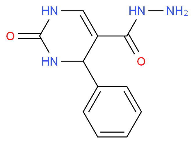 2-Oxo-4-phenyl-1,2,3,4-tetrahydropyrimidine-5-carbohydrazide_Molecular_structure_CAS_)
