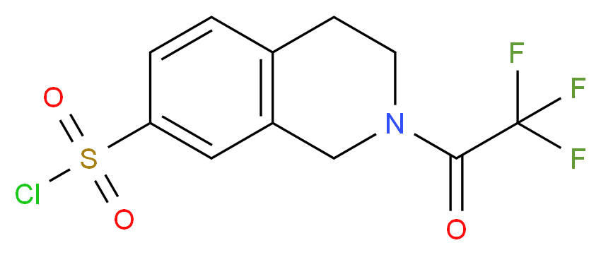 2-(trifluoroacetyl)-1,2,3,4-tetrahydro-7-isoquinolinesulfonyl chloride_Molecular_structure_CAS_74291-57-9)