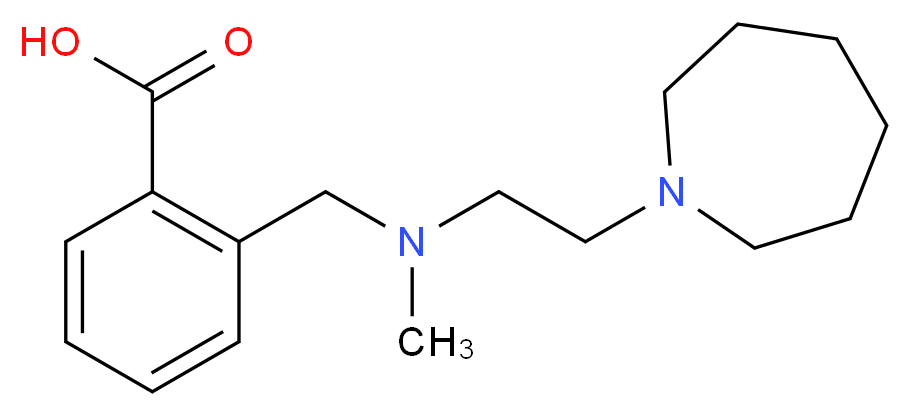 2-{[(2-azepan-1-ylethyl)(methyl)amino]methyl}benzoic acid_Molecular_structure_CAS_)