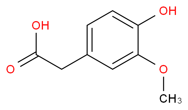 4-Hydroxy-3-methoxyphenylacetic acid_Molecular_structure_CAS_306-08-1)