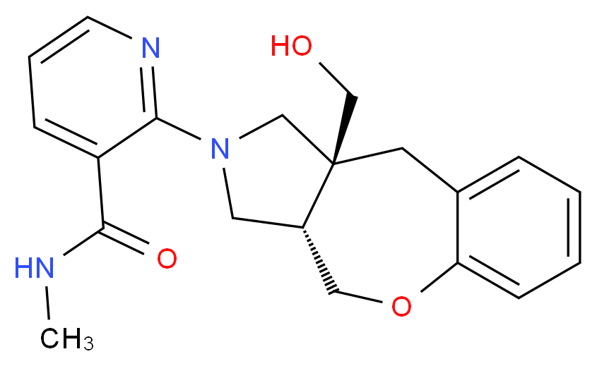 2-[(3aS*,10aS*)-10a-(hydroxymethyl)-3a,4,10,10a-tetrahydro-1H-[1]benzoxepino[3,4-c]pyrrol-2(3H)-yl]-N-methylnicotinamide_Molecular_structure_CAS_)