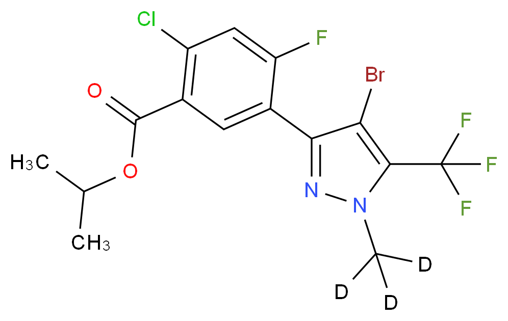 Fluazolate-d3_Molecular_structure_CAS_1189932-72-6)