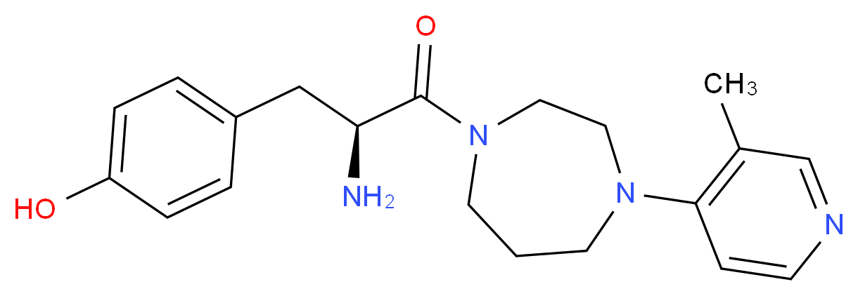 4-{(2S)-2-amino-3-[4-(3-methyl-4-pyridinyl)-1,4-diazepan-1-yl]-3-oxopropyl}phenol_Molecular_structure_CAS_)