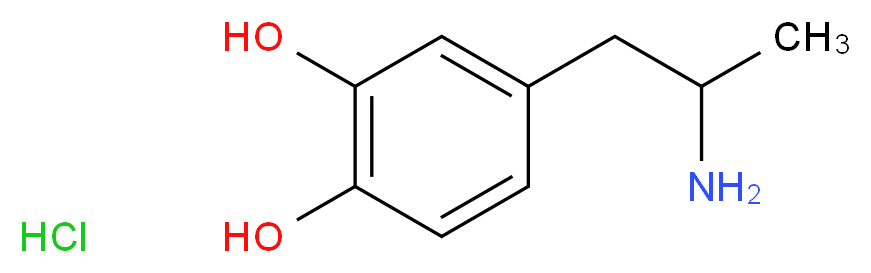 4-(2-aminopropyl)benzene-1,2-diol hydrochloride_Molecular_structure_CAS_)