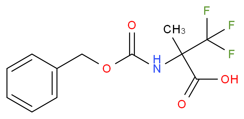 2-Amino-2-methyl-3,3,3-trifluoropropanoic acid, N-CBZ protected 97%_Molecular_structure_CAS_139520-43-7)