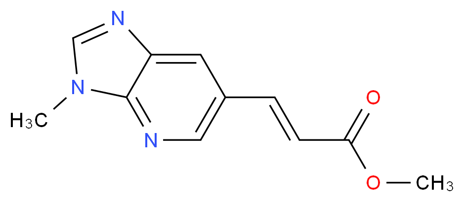 (E)-Methyl 3-(3-methyl-3H-imidazo[4,5-b]pyridin-6-yl)acrylate_Molecular_structure_CAS_)