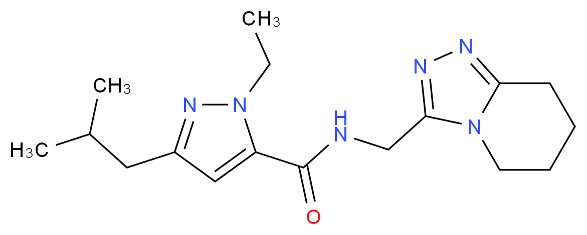1-ethyl-3-isobutyl-N-(5,6,7,8-tetrahydro[1,2,4]triazolo[4,3-a]pyridin-3-ylmethyl)-1H-pyrazole-5-carboxamide_Molecular_structure_CAS_)