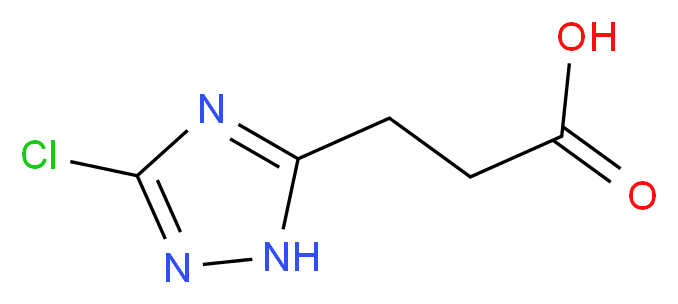 3-(3-Chloro-1H-1,2,4-triazol-5-yl)propanoic acid_Molecular_structure_CAS_1243250-11-4)