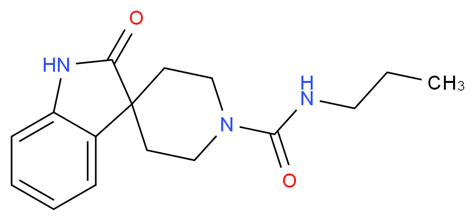 2-oxo-N-propyl-1,2-dihydro-1'H-spiro[indole-3,4'-piperidine]-1'-carboxamide_Molecular_structure_CAS_)