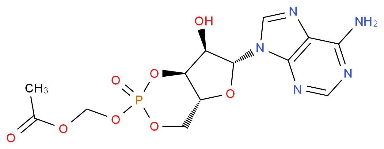 Adenosine 3′,5′-cyclic monophosphate acetoxymethyl ester_Molecular_structure_CAS_159764-93-9)