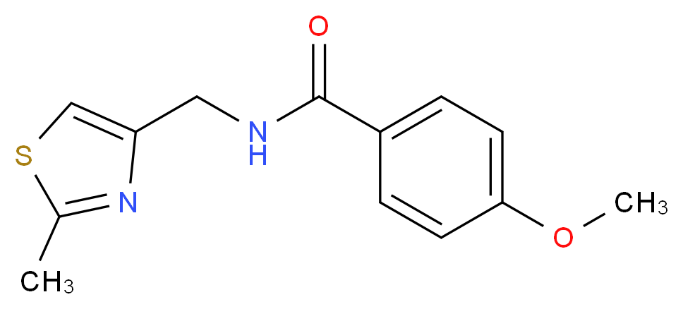 4-methoxy-N-[(2-methyl-1,3-thiazol-4-yl)methyl]benzamide_Molecular_structure_CAS_)