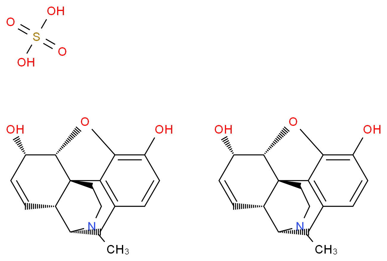 Morphine sulfate salt solution_Molecular_structure_CAS_64-31-3)
