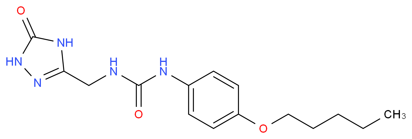 N-[(5-oxo-4,5-dihydro-1H-1,2,4-triazol-3-yl)methyl]-N'-[4-(pentyloxy)phenyl]urea_Molecular_structure_CAS_)