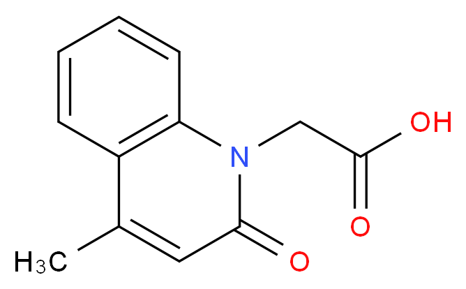 2-(4-methyl-2-oxoquinolin-1(2H)-yl)acetic acid_Molecular_structure_CAS_)