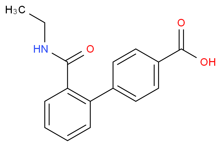 2'-[(ethylamino)carbonyl]biphenyl-4-carboxylic acid_Molecular_structure_CAS_)