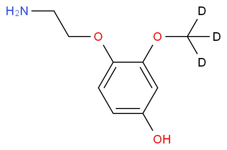 4-(2-Aminoethoxy)-3-methoxyphenol-d3_Molecular_structure_CAS_)