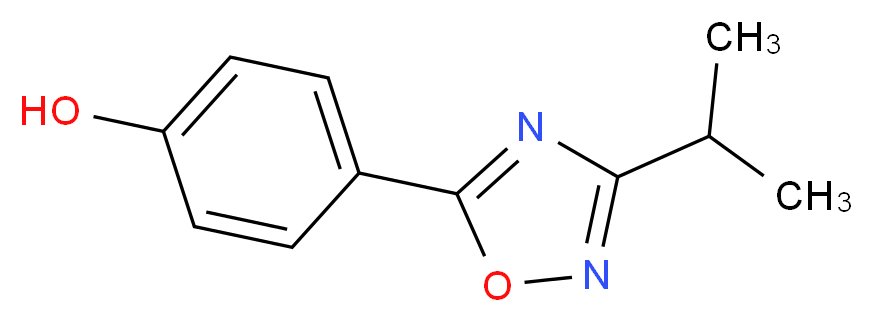 4-(3-isopropyl-1,2,4-oxadiazol-5-yl)phenol_Molecular_structure_CAS_)