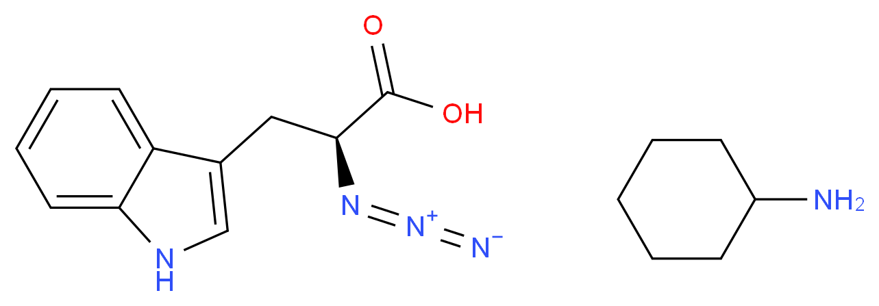(S)-2 Azido-3-(3-indolyl)propionic acid cyclohexylammonium salt_Molecular_structure_CAS_1217481-78-1)