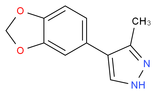 4-(1,3-Benzodioxol-5-yl)-3-methyl-1H-pyrazole_Molecular_structure_CAS_)
