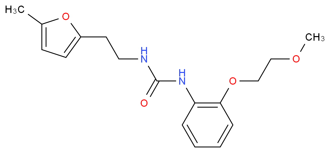 N-[2-(2-methoxyethoxy)phenyl]-N'-[2-(5-methyl-2-furyl)ethyl]urea_Molecular_structure_CAS_)