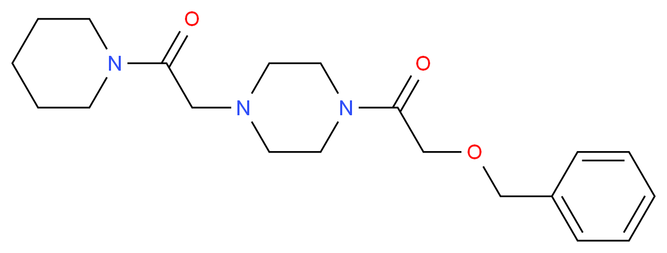 1-[(benzyloxy)acetyl]-4-[2-oxo-2-(1-piperidinyl)ethyl]piperazine_Molecular_structure_CAS_)