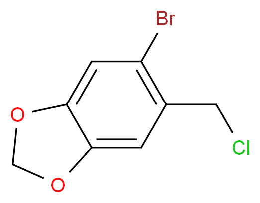 5-bromo-6-(chloromethyl)-1,3-benzodioxole_Molecular_structure_CAS_64603-67-4)