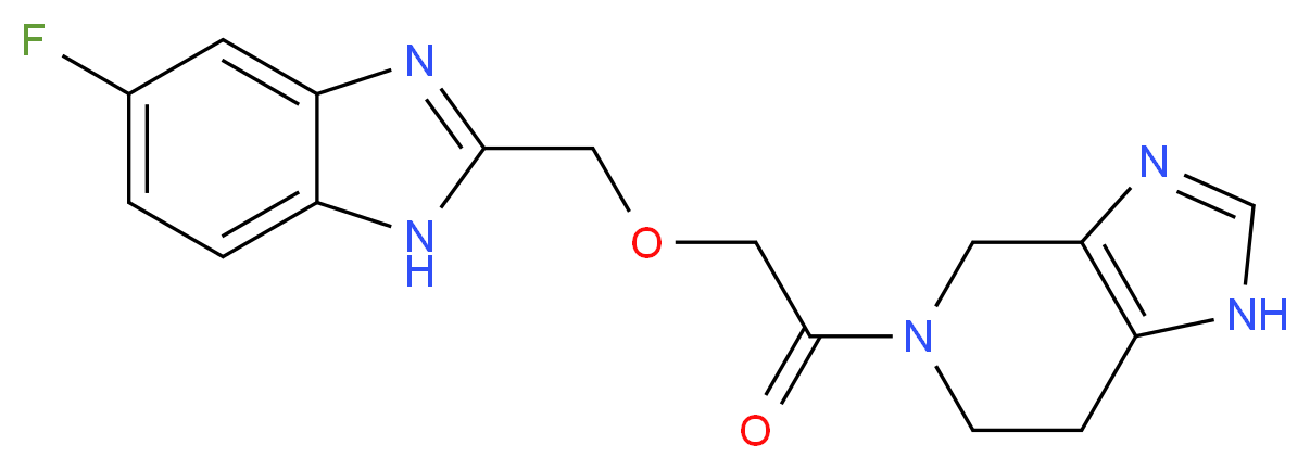 5-{[(5-fluoro-1H-benzimidazol-2-yl)methoxy]acetyl}-4,5,6,7-tetrahydro-1H-imidazo[4,5-c]pyridine_Molecular_structure_CAS_)