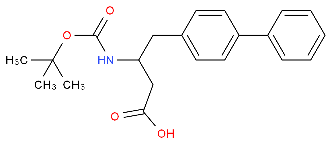 (±)-3-(Boc-amino)-4-(4-biphenylyl)butyric acid_Molecular_structure_CAS_683219-74-1)