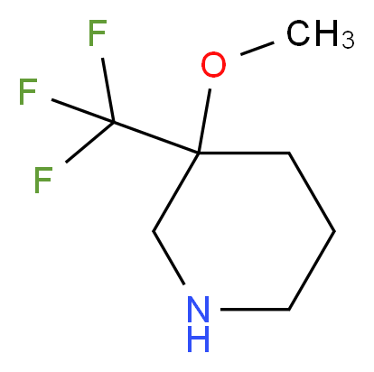 3-methoxy-3-(trifluoromethyl)piperidine_Molecular_structure_CAS_)