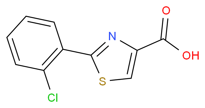 2-(2-Chlorophenyl)-1,3-thiazole-4-carboxylic acid_Molecular_structure_CAS_)