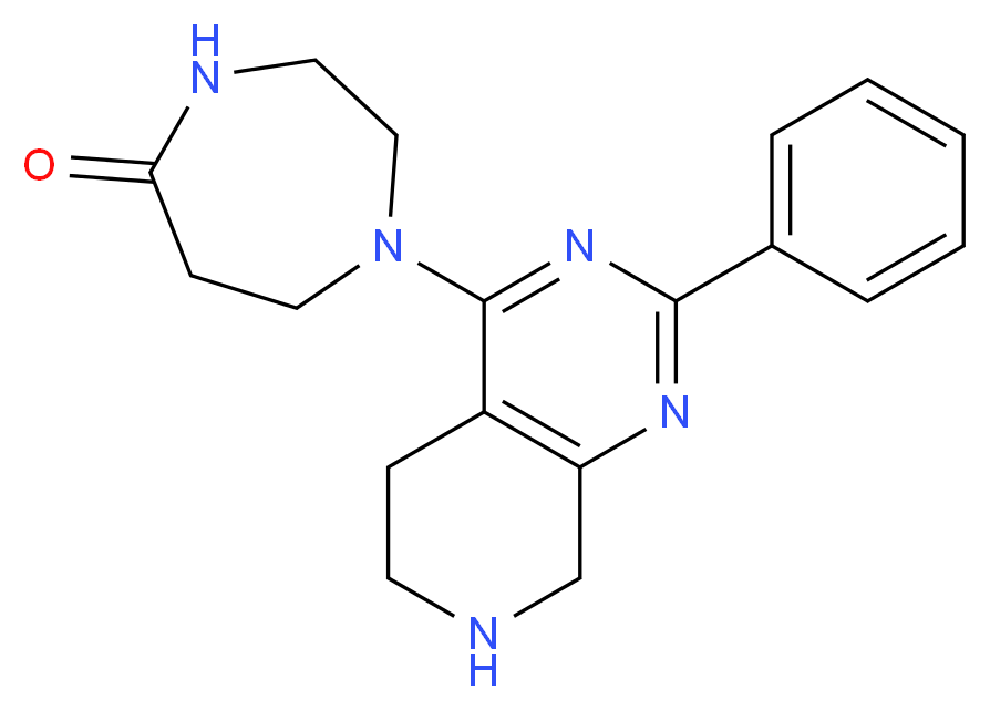 1-(2-phenyl-5,6,7,8-tetrahydropyrido[3,4-d]pyrimidin-4-yl)-1,4-diazepan-5-one_Molecular_structure_CAS_)