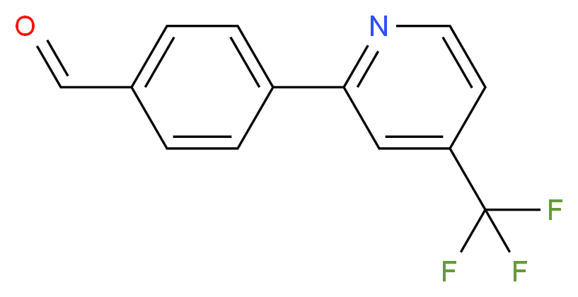 4-[4-(Trifluoromethyl)-2-pyridinyl]-benzenecarbaldehyde_Molecular_structure_CAS_952182-74-0)