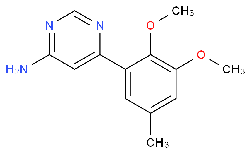 6-(2,3-dimethoxy-5-methylphenyl)pyrimidin-4-amine_Molecular_structure_CAS_)